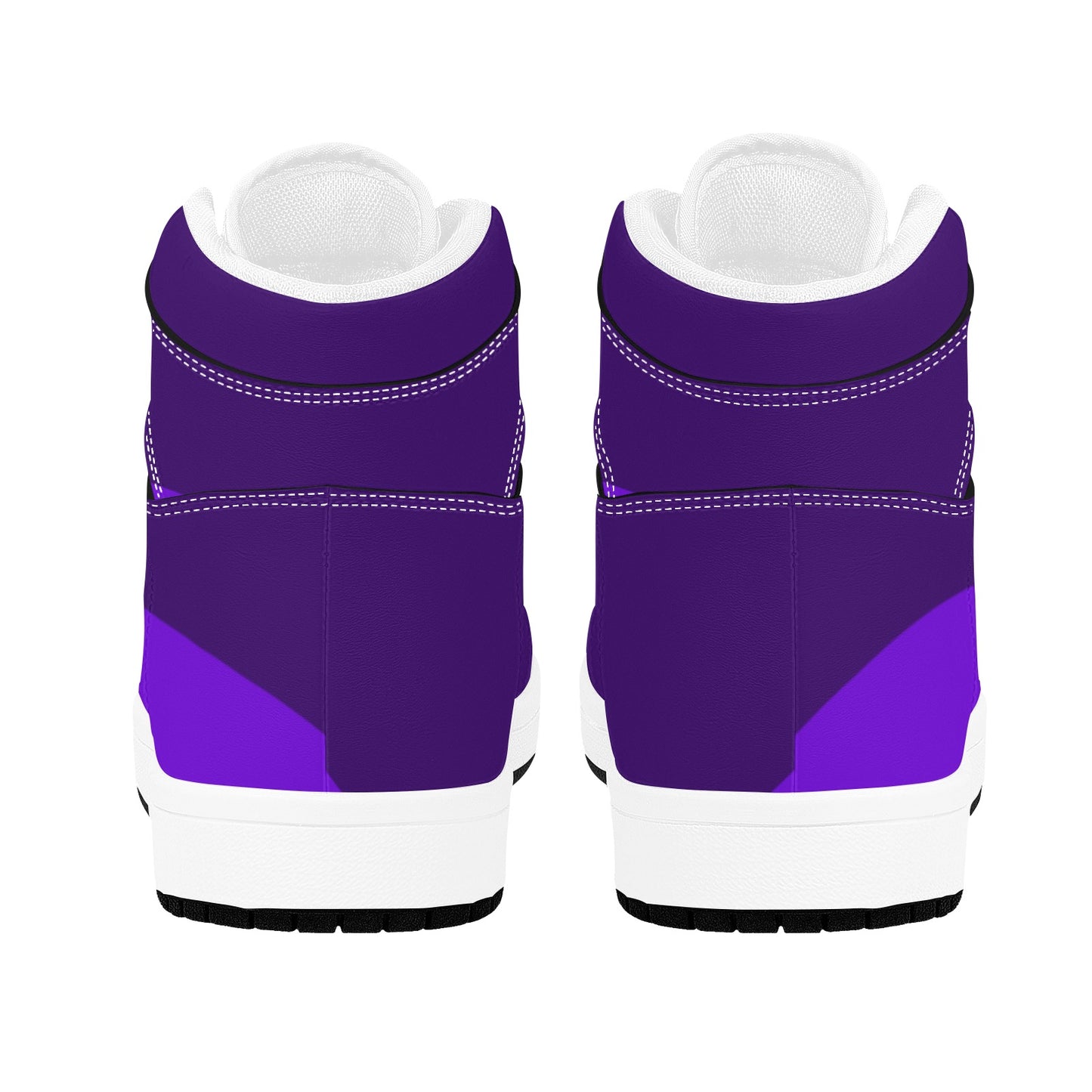 Purple High Top Sneakers Three Tone Purple Colors High Top Sneakers Men's High Top Sneakers