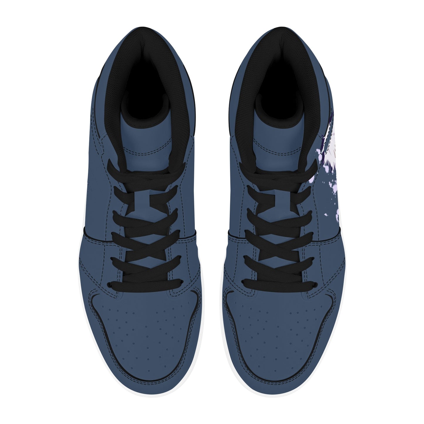 Blue High Top Sneakers Anime Inspired High Top Sneakers Men's High Top Sneakers