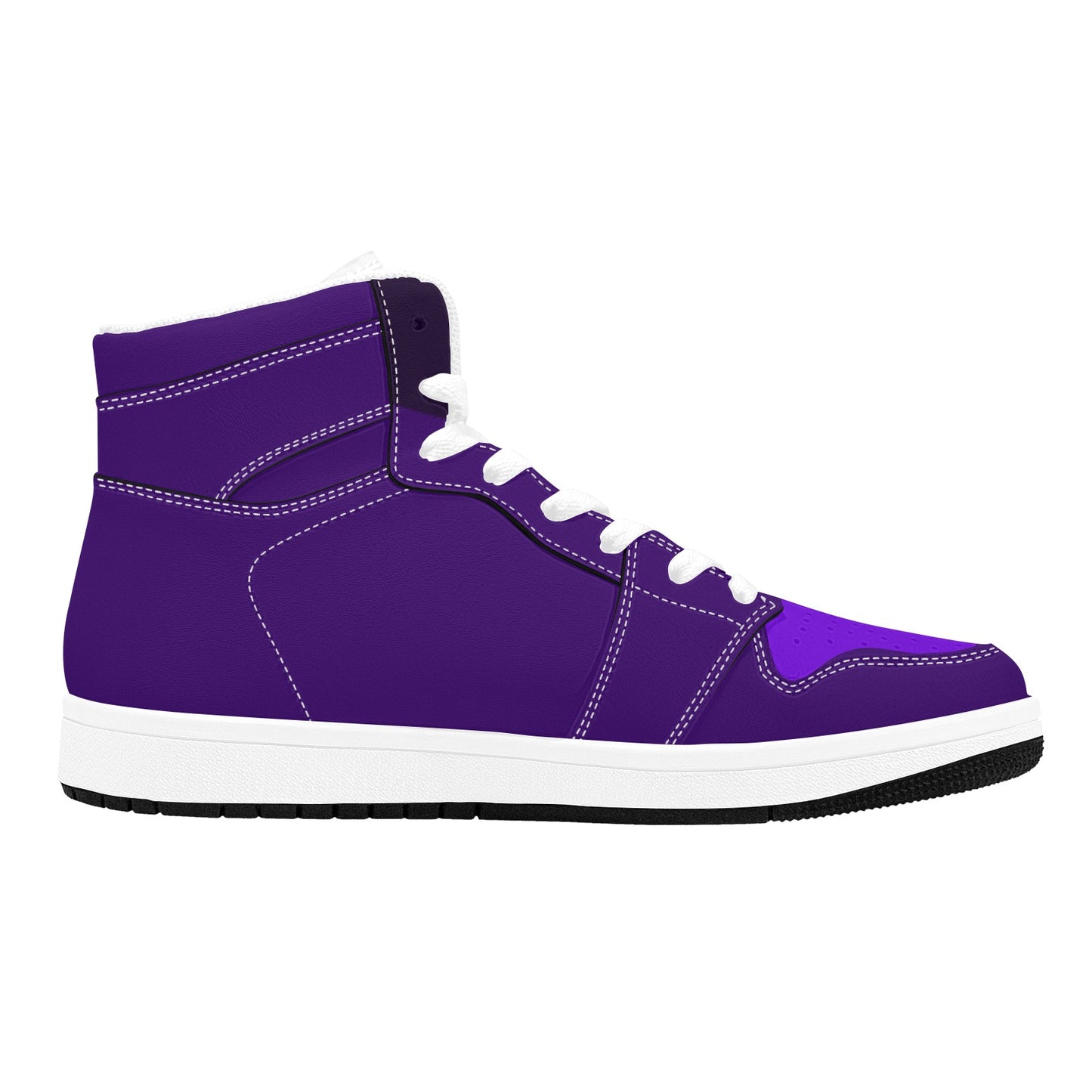 Purple High Top Sneakers Three Tone Purple Colors High Top Sneakers Men's High Top Sneakers