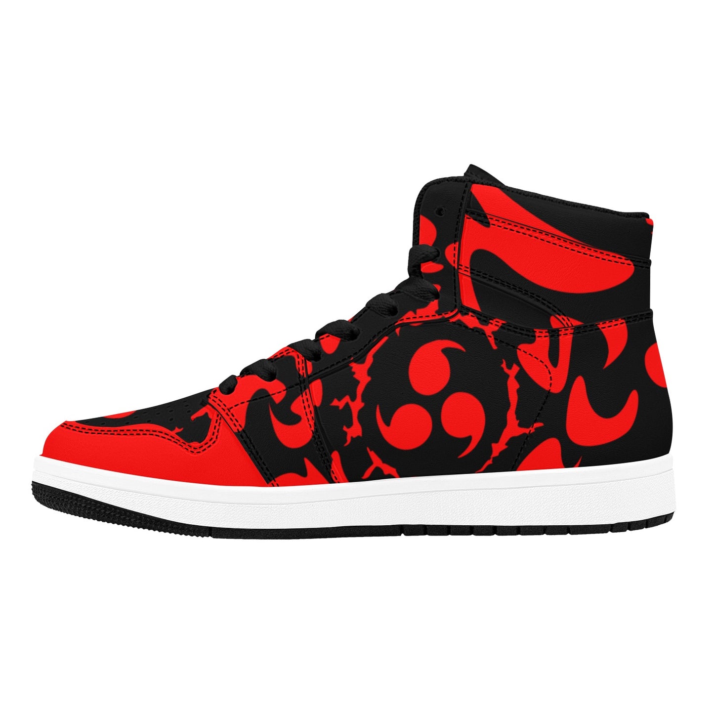 Red High Top Sneakers, Red Sneakers Shoes for Men, Red Sneakers and Athletic Shoes, Custom Men Sneakers, Can Be Customized Sneakers Shoes