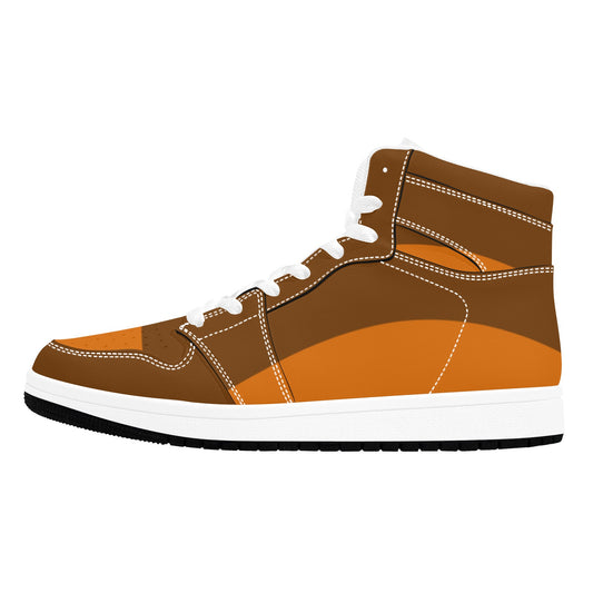 High Top Sneakers Three Tone Chocolat High Top Sneakers Men's High Top Sneakers