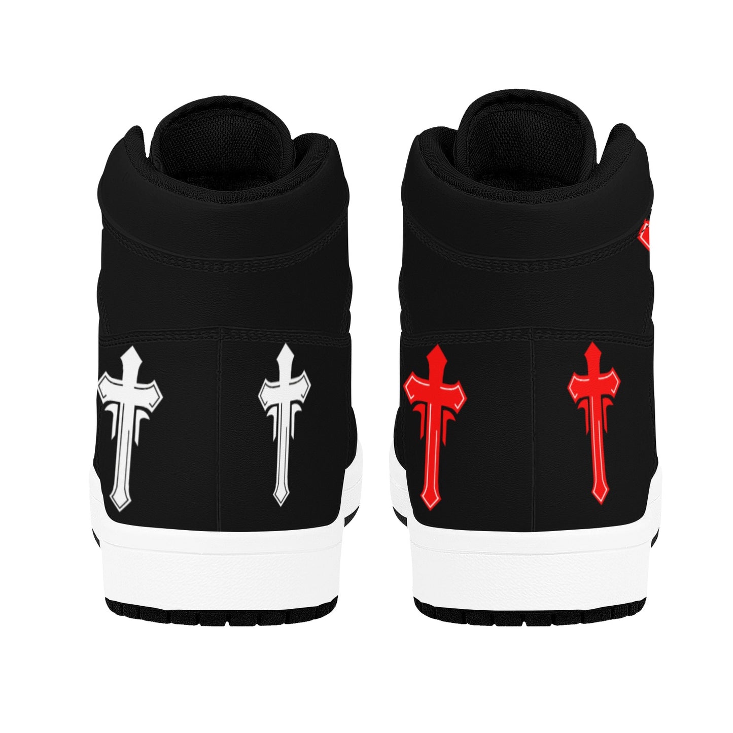 White Cross High Top Sneakers Red Cross High Top Sneakers Shoes Men's High Top Sneakers