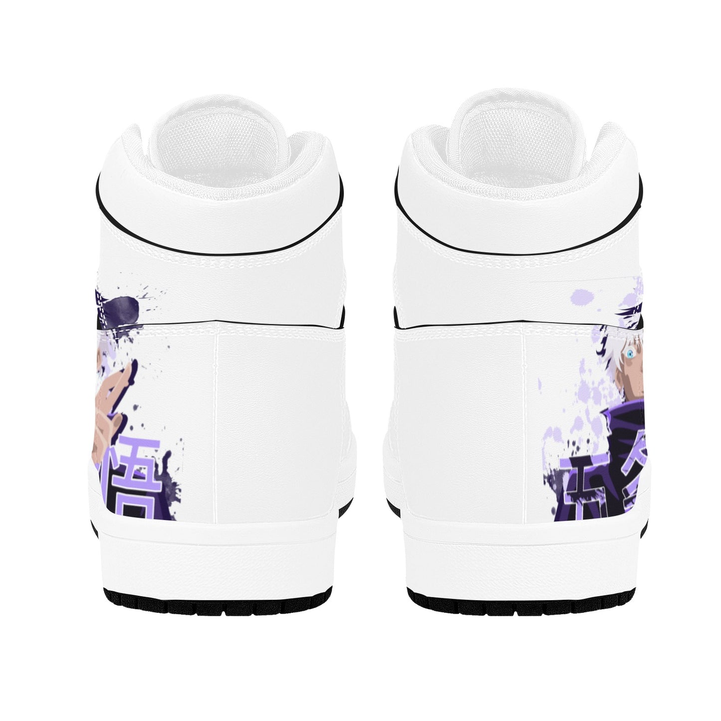 White High Top Sneakers Anime Inspired High Top Sneakers Men's High Top Sneakers