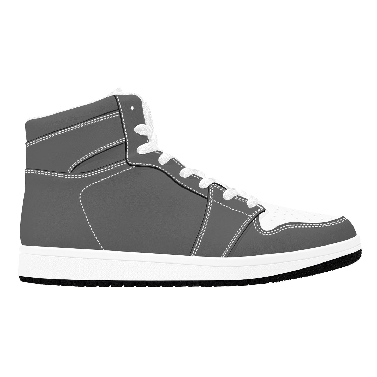 Gray High Top Sneakers Gray and White High Top Sneakers Men's High Top Sneakers