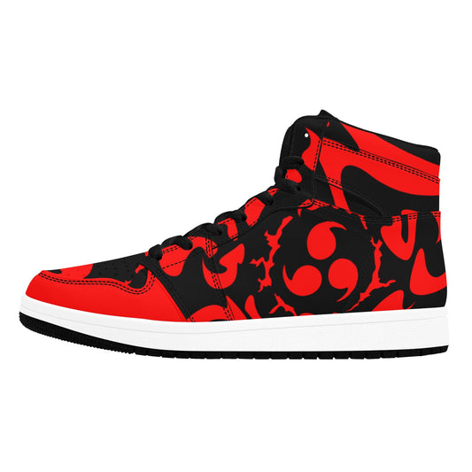 Red High Top Sneakers, Red Sneakers Shoes for Men, Red Sneakers and Athletic Shoes, Custom Men Sneakers, Can Be Customized Sneakers Shoes