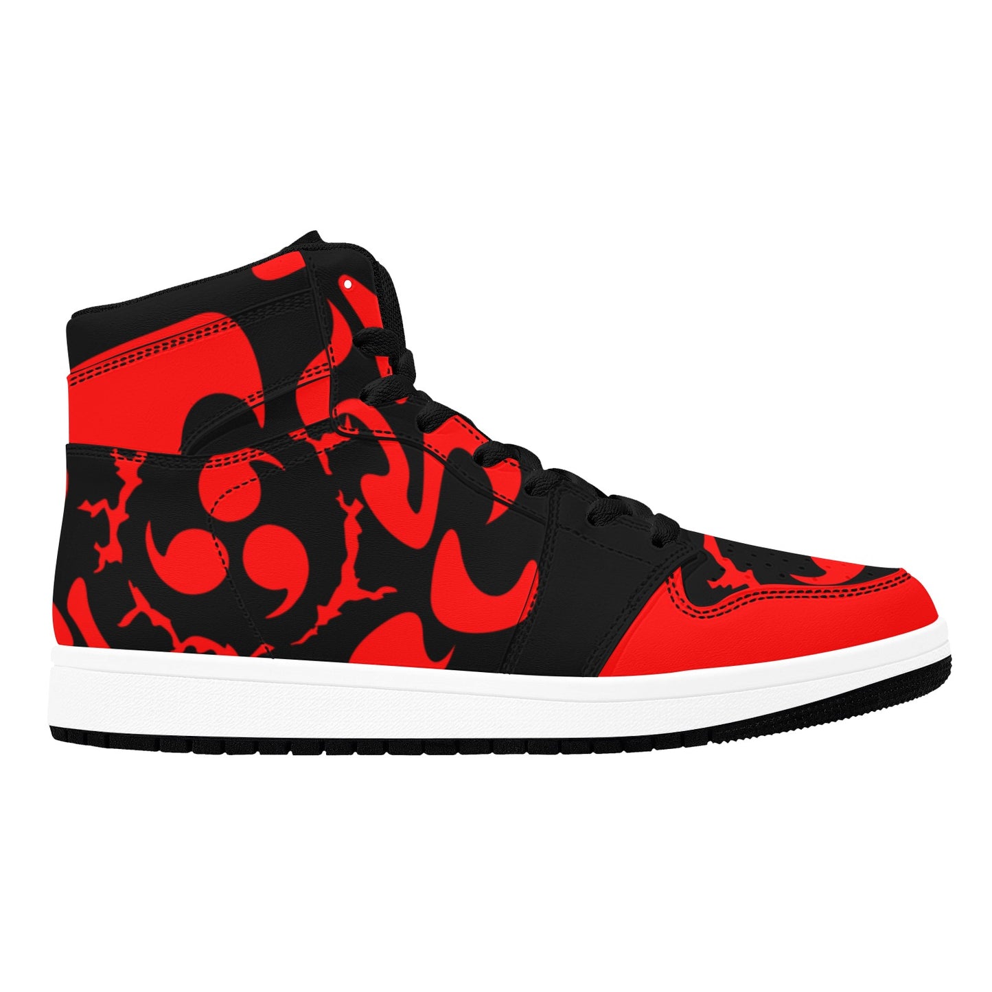 Red High Top Sneakers, Red Sneakers Shoes for Men, Red Sneakers and Athletic Shoes, Custom Men Sneakers, Can Be Customized Sneakers Shoes