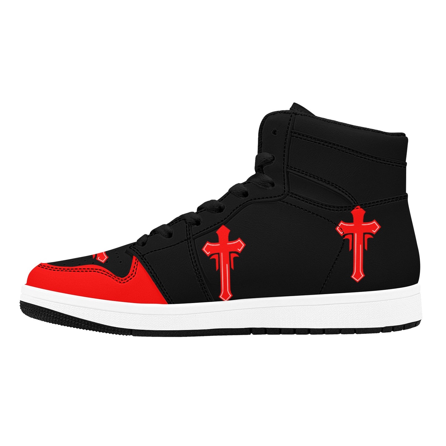 White Cross High Top Sneakers Red Cross High Top Sneakers Shoes Men's High Top Sneakers