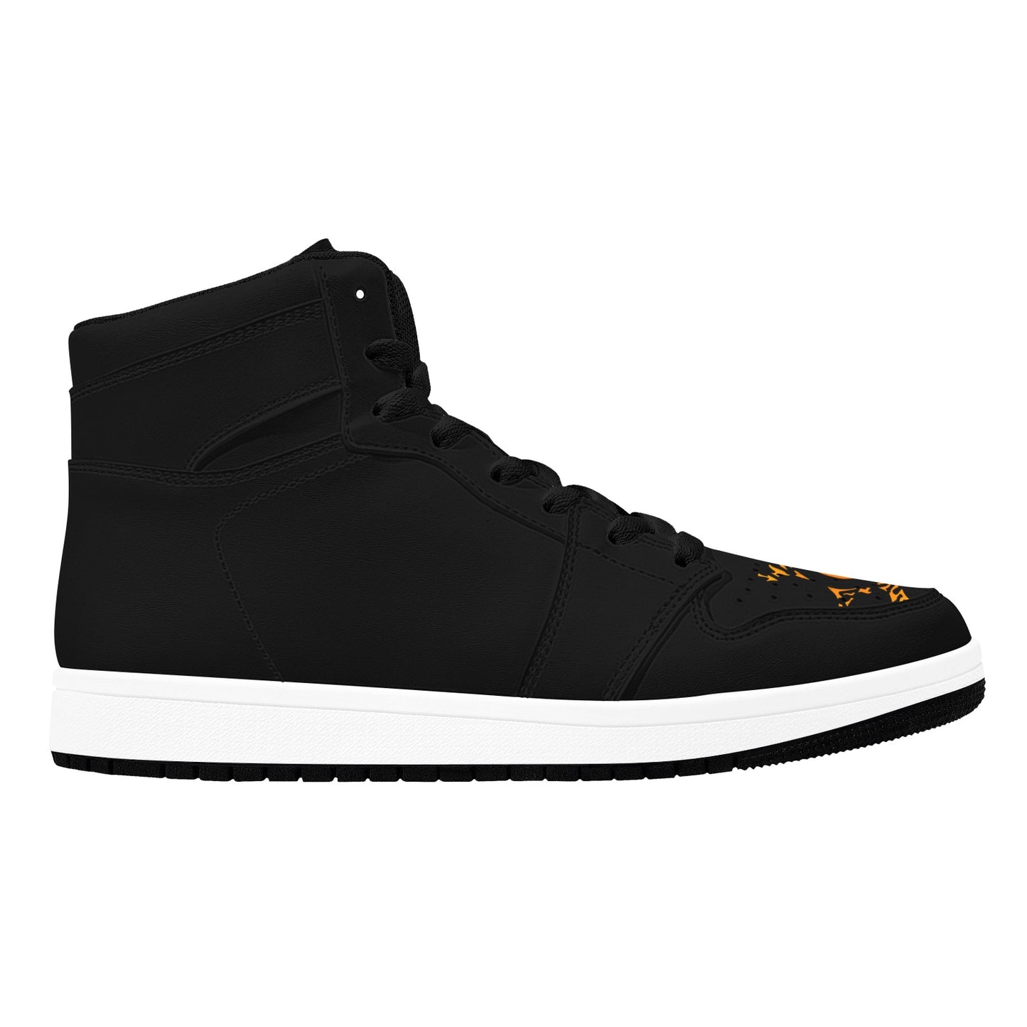 Black High Top Sneakers Black Anime High Top Sneakers Men's High Top Sneakers