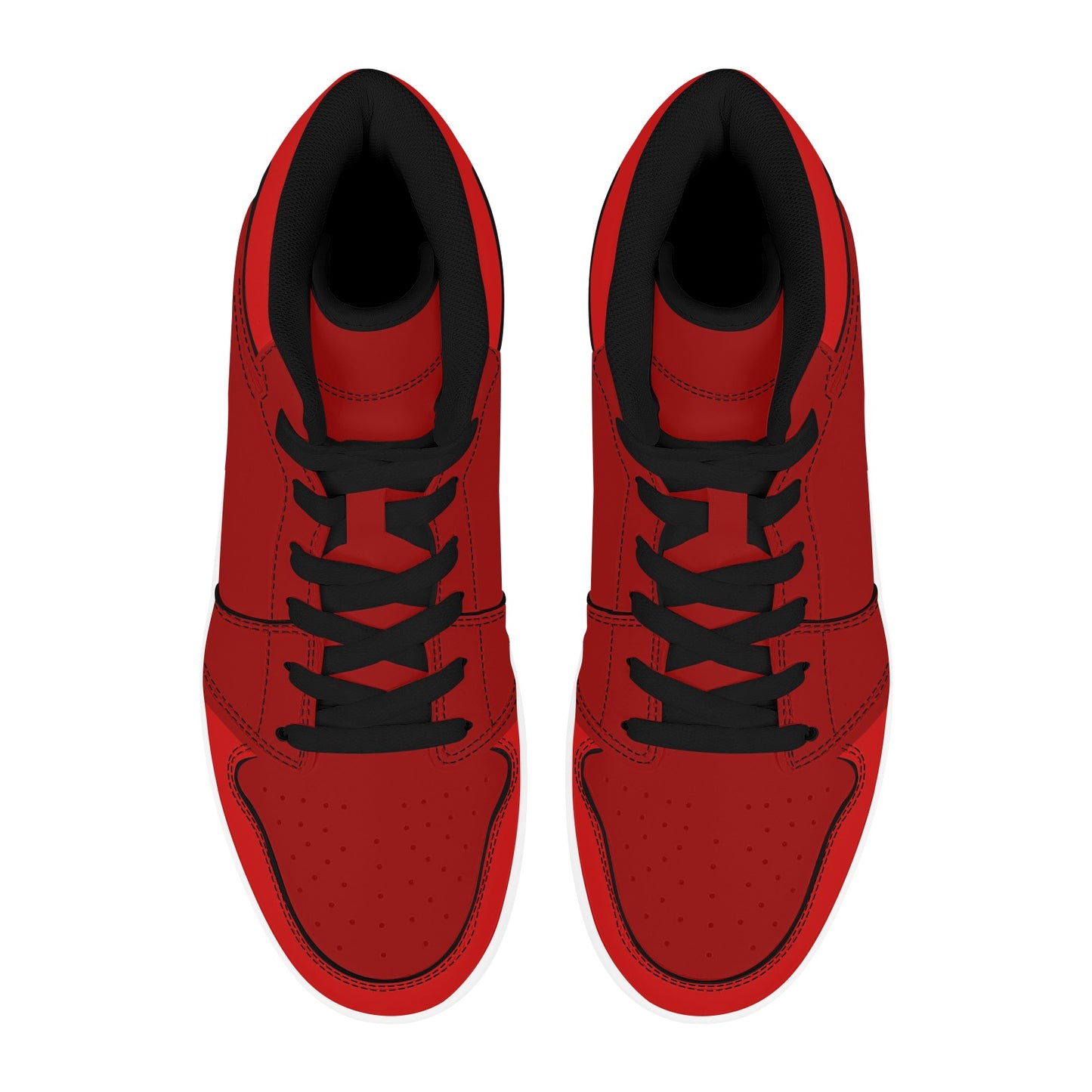 Red High Top Sneakers Two Tone Red High Top Sneakers Men's High Top Sneakers