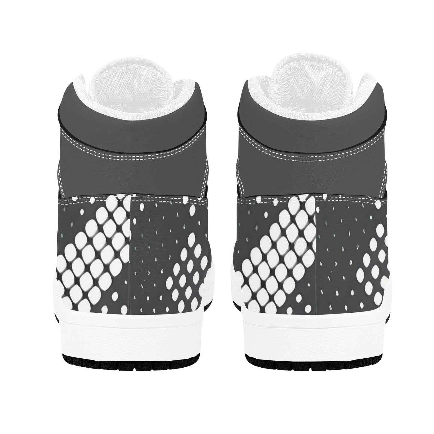 Gray High Top Sneakers Gray High Top Sneakers Gray White Circle Men's High Top Sneakers