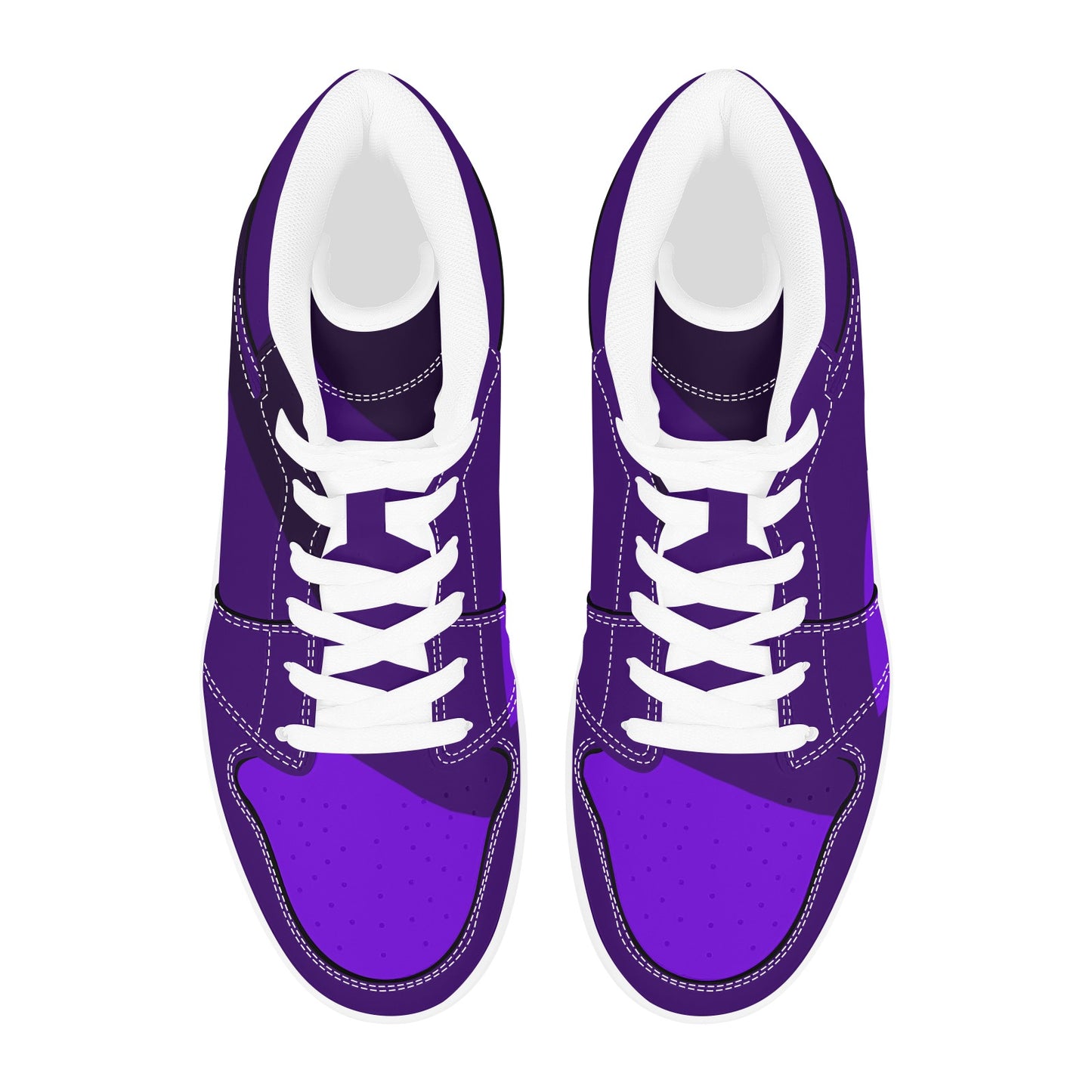 Purple High Top Sneakers Three Tone Purple Colors High Top Sneakers Men's High Top Sneakers