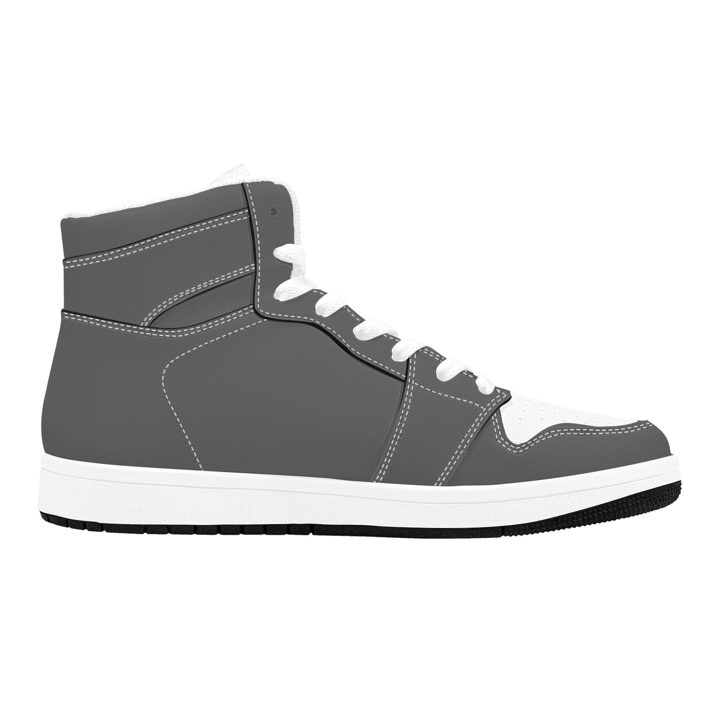 Gray High Top Sneakers Gray and White High Top Sneakers Men's High Top Sneakers