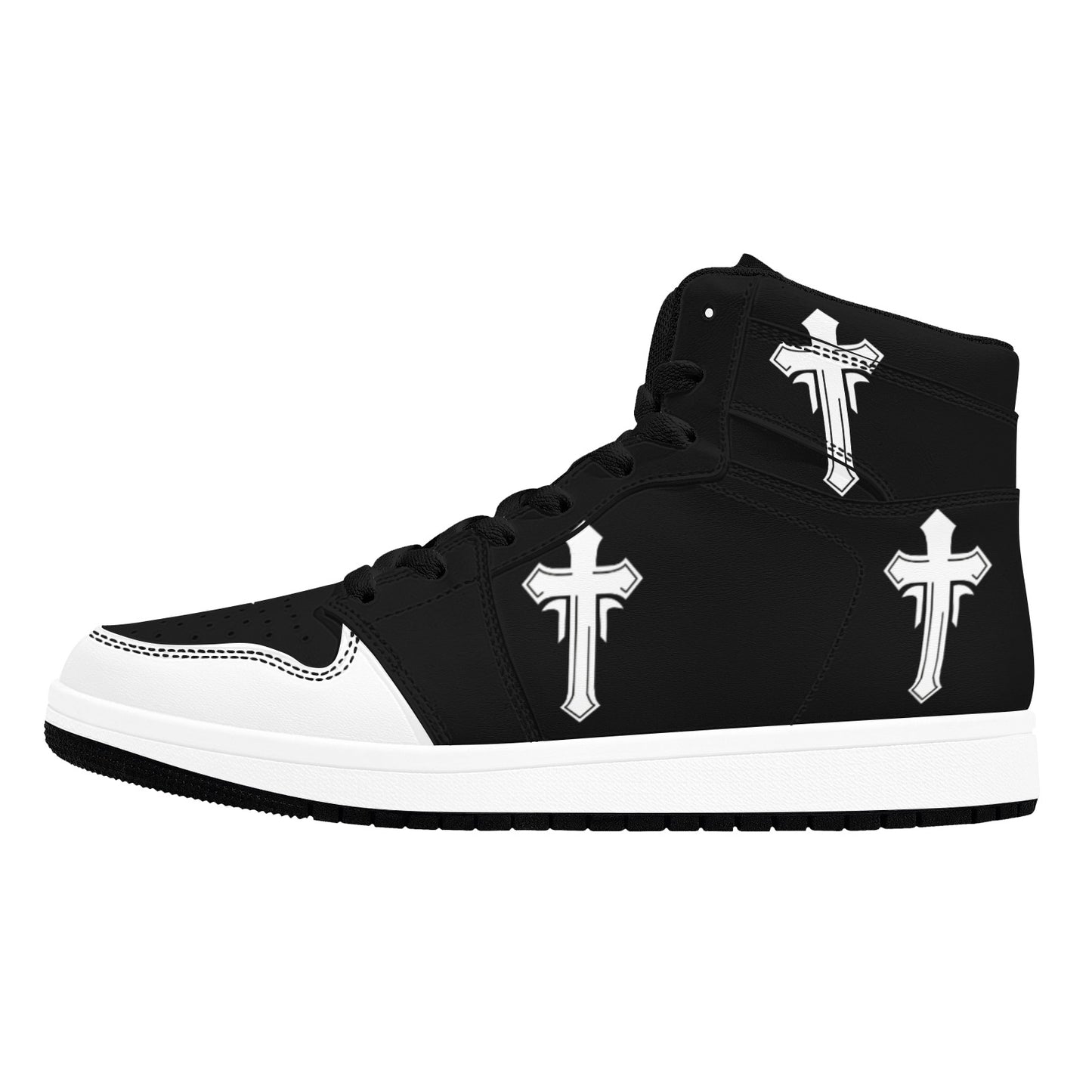 White Cross High Top Sneakers Red Cross High Top Sneakers Shoes Men's High Top Sneakers