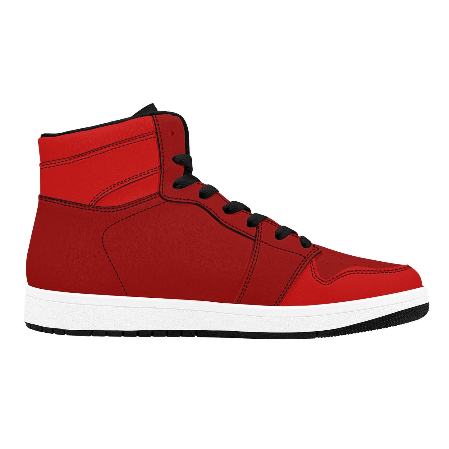 Red High Top Sneakers Two Tone Red High Top Sneakers Men's High Top Sneakers