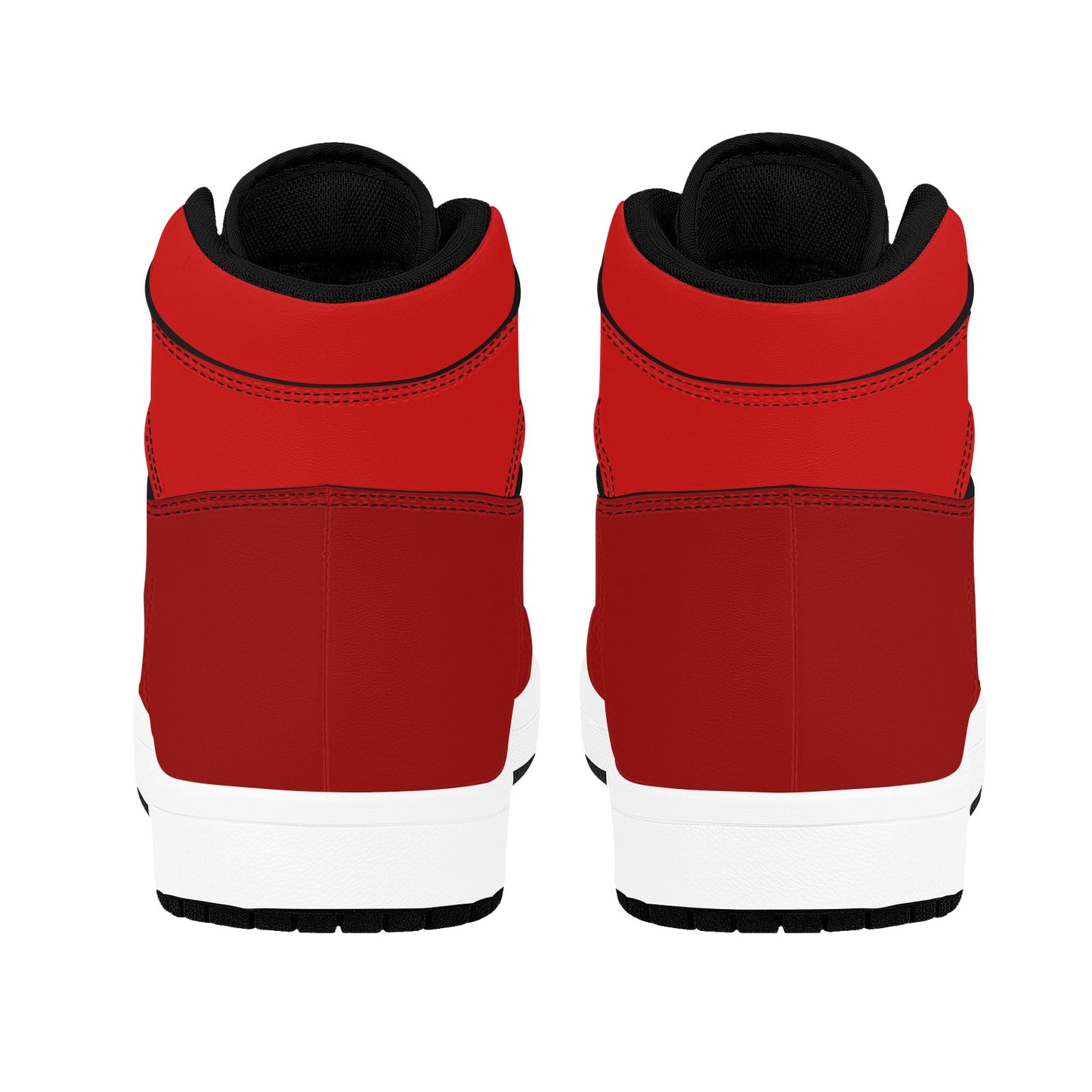 Red High Top Sneakers Two Tone Red High Top Sneakers Men's High Top Sneakers