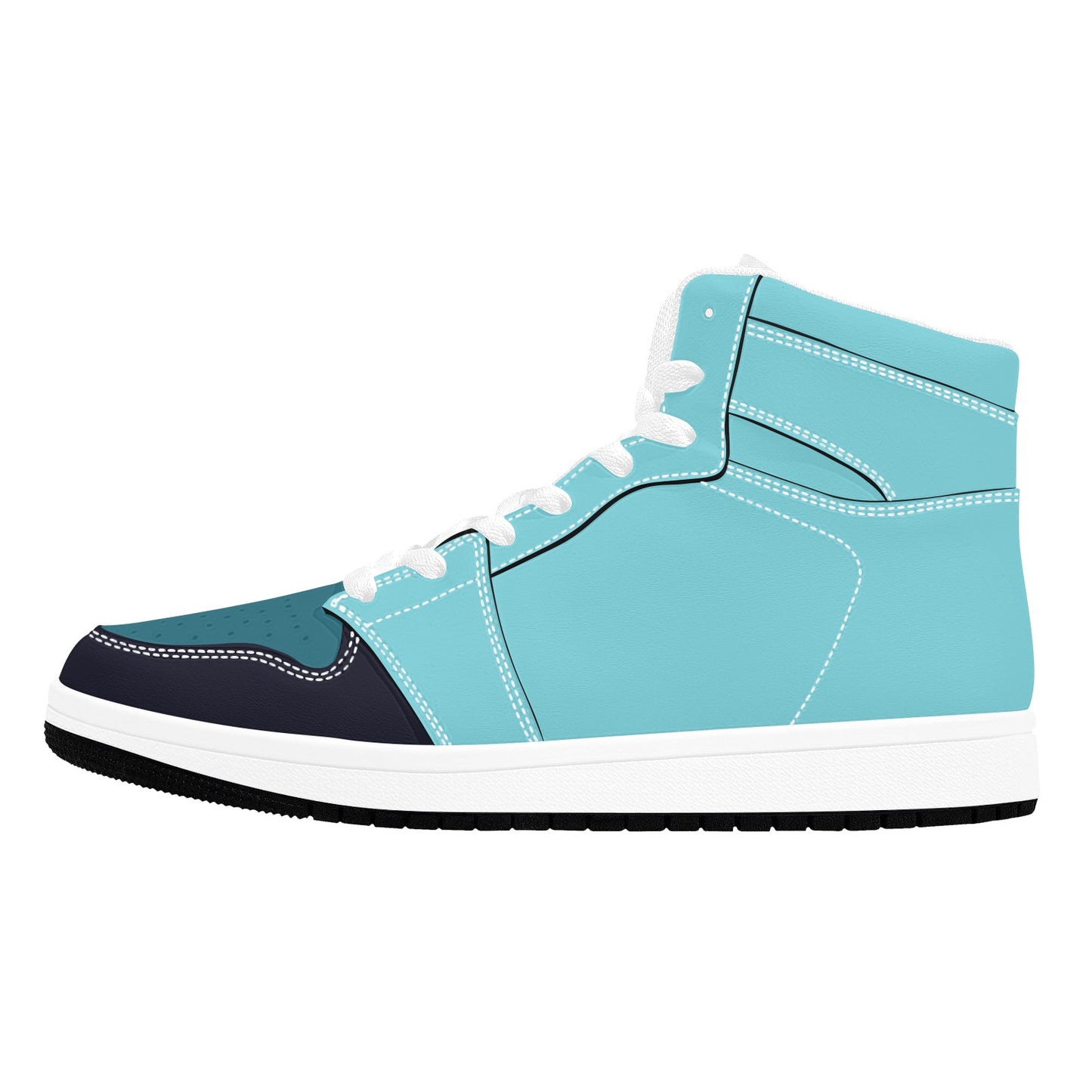 Blue High Top Sneakers Light Blue Dark Blue High Top Sneakers Men's High Top Sneakers