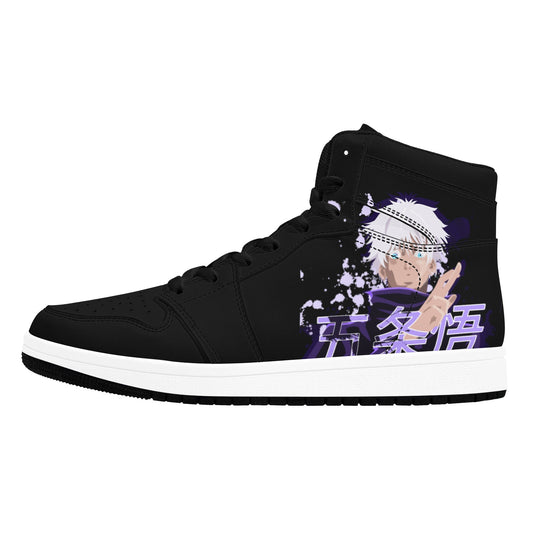 Black High Top Sneakers Anime Inspired High Top Sneakers Men's High Top Sneakers