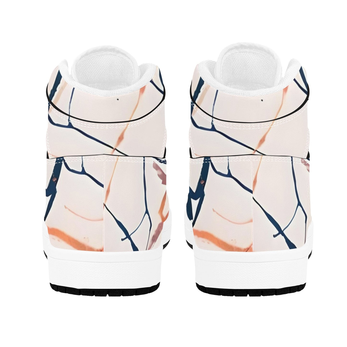 High Top Sneakers Abstract Lines High Top Sneakers Shoes Men's High Top Sneakers Shoes