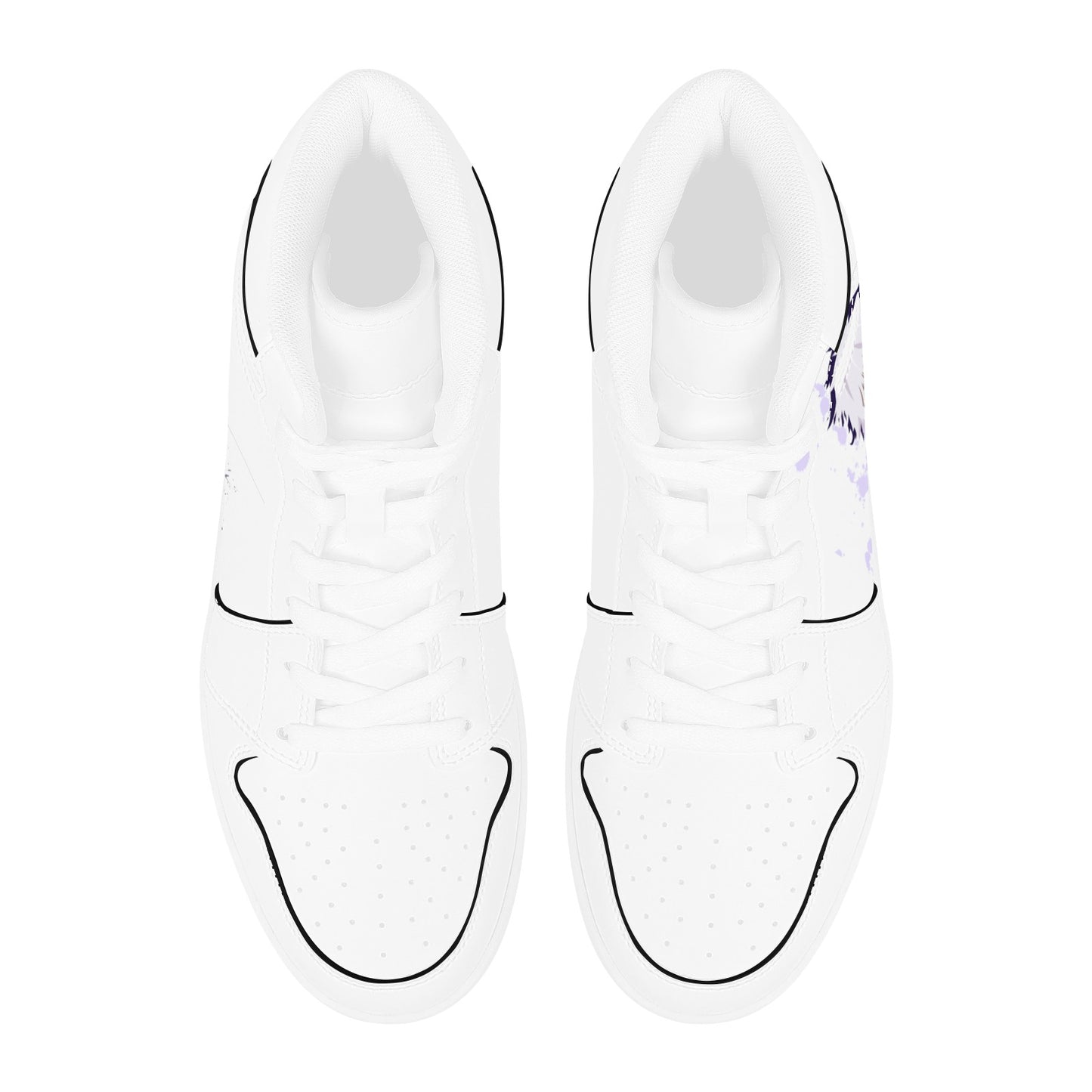 White High Top Sneakers Anime Inspired High Top Sneakers Men's High Top Sneakers