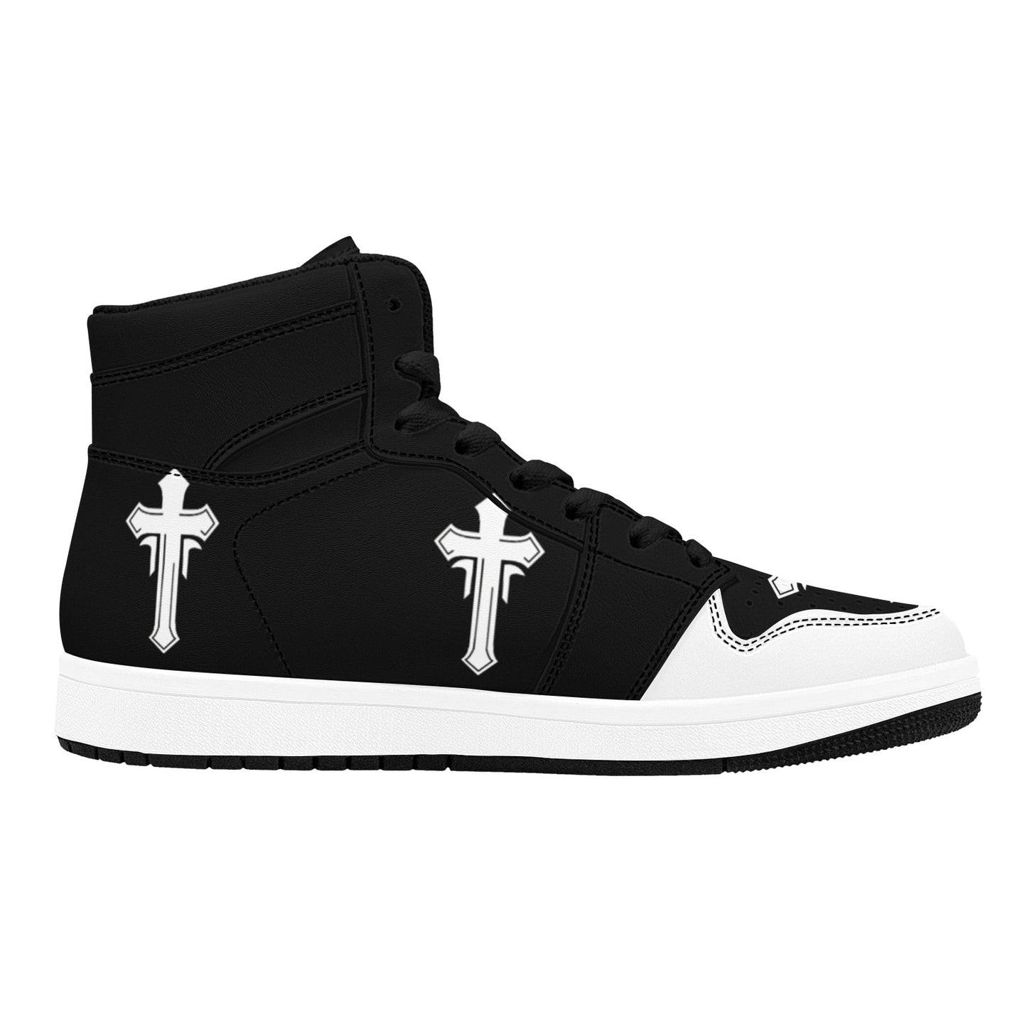 White Cross High Top Sneakers Red Cross High Top Sneakers Shoes Men's High Top Sneakers