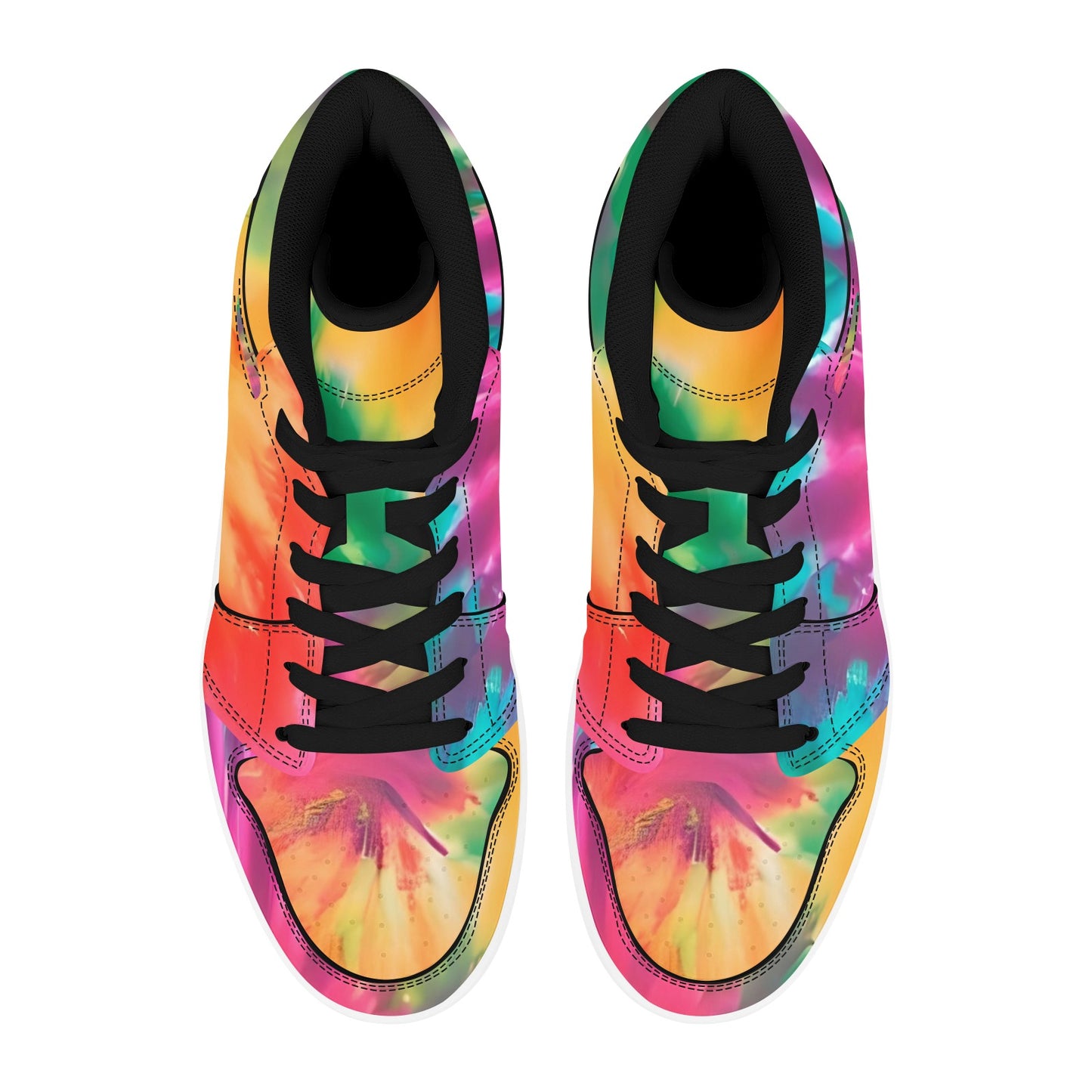 Colorful High Top Sneakers Watercolor High Top Sneakers Men's High Top Sneakers