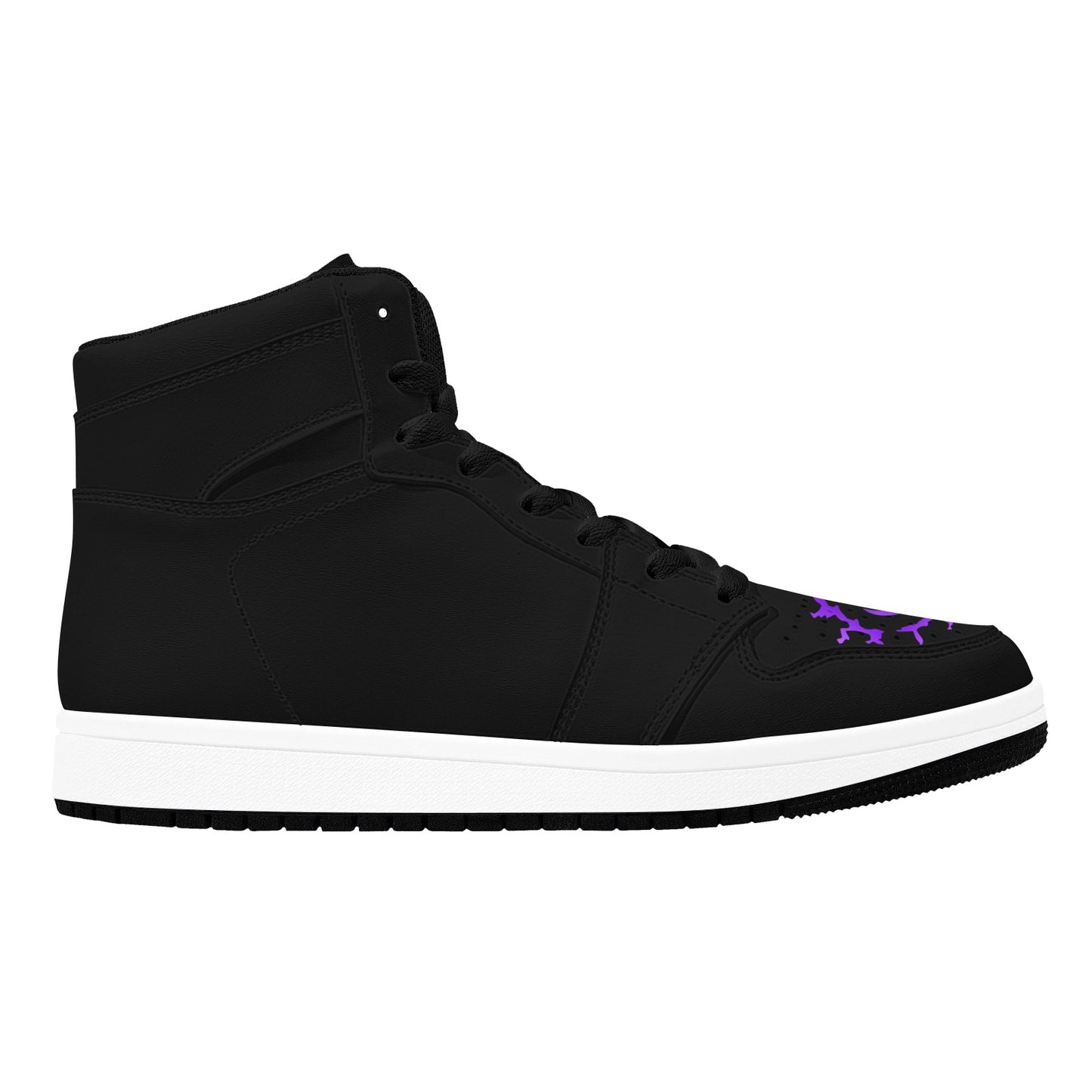 Black High Top Sneakers Inspired Anime High Top Sneakers Men's Hip Top Sneakers