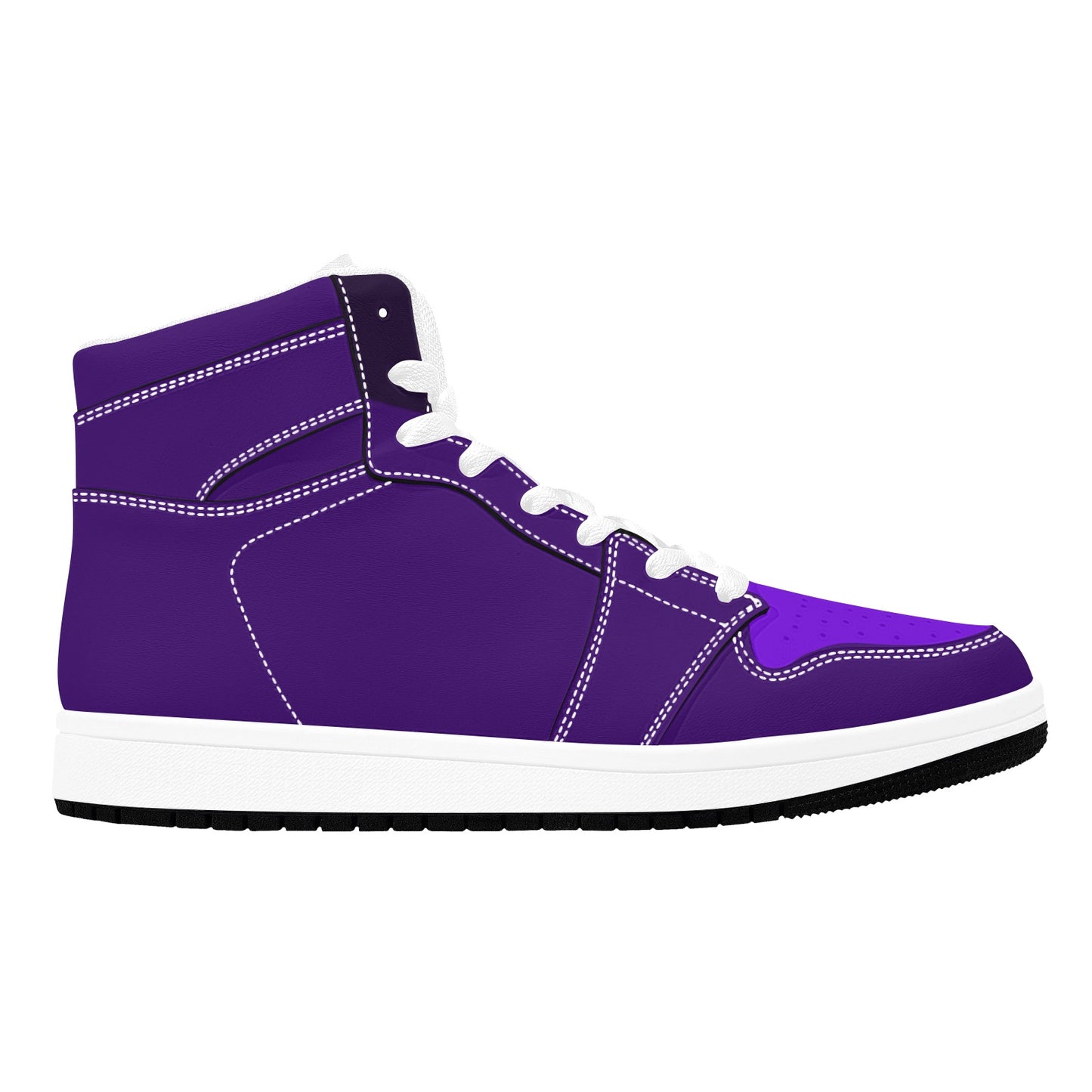 Purple High Top Sneakers Three Tone Purple Colors High Top Sneakers Men's High Top Sneakers