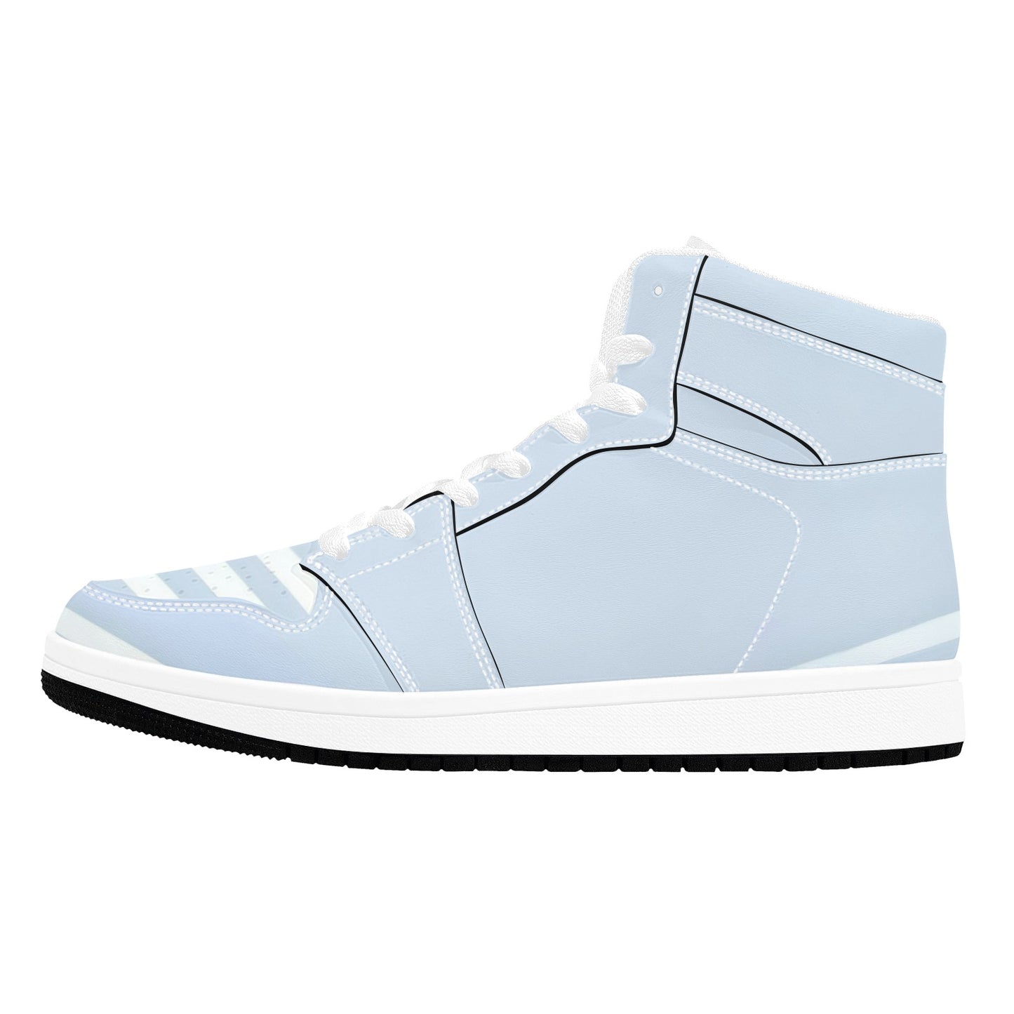 Blue High Top Sneakers Light Bleu High Top Sneakers Men's High Top Sneakers