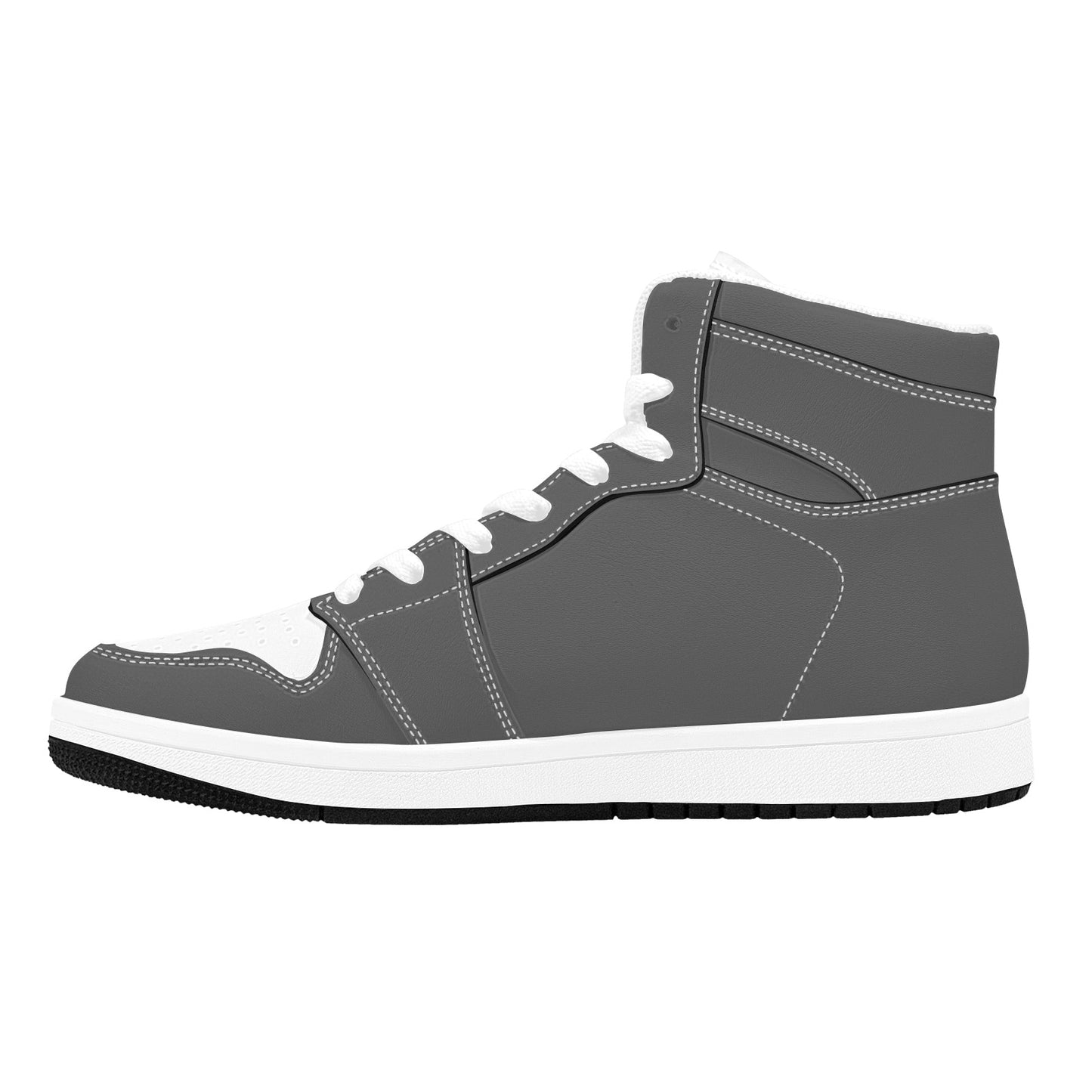 Gray High Top Sneakers Gray and White High Top Sneakers Men's High Top Sneakers