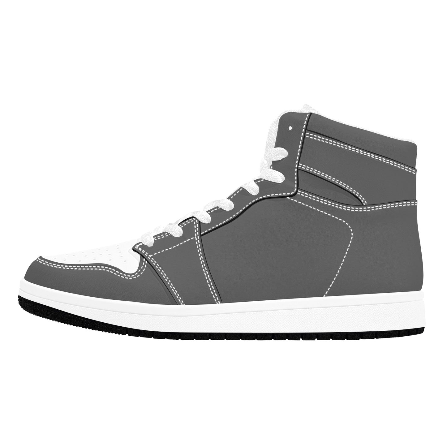 Gray High Top Sneakers Gray and White High Top Sneakers Men's High Top Sneakers